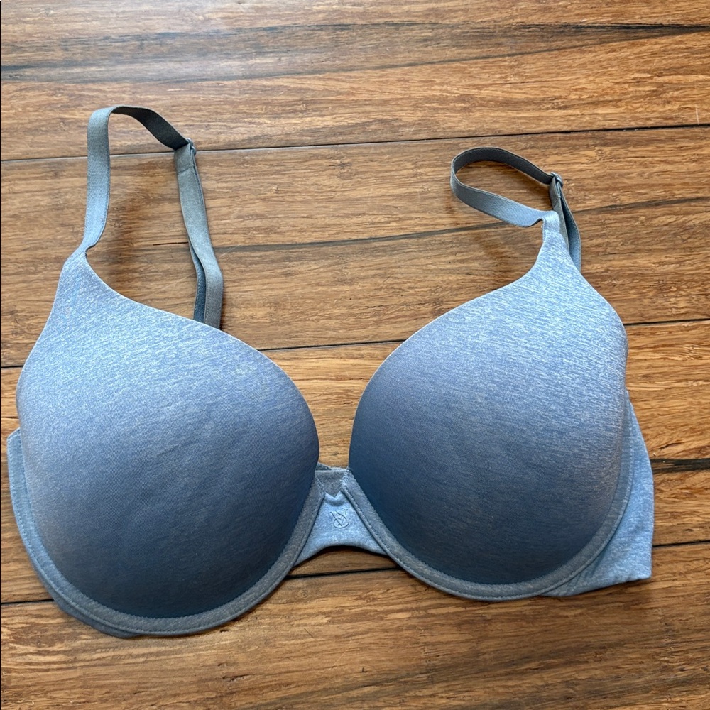 Victoria’s Secret Padded Perfect Coverage Bra 34DD Light Blue